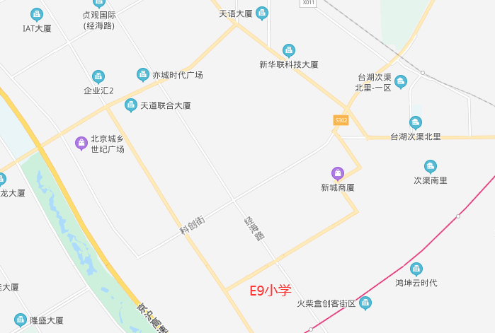 北京亦庄实验中学地图图片